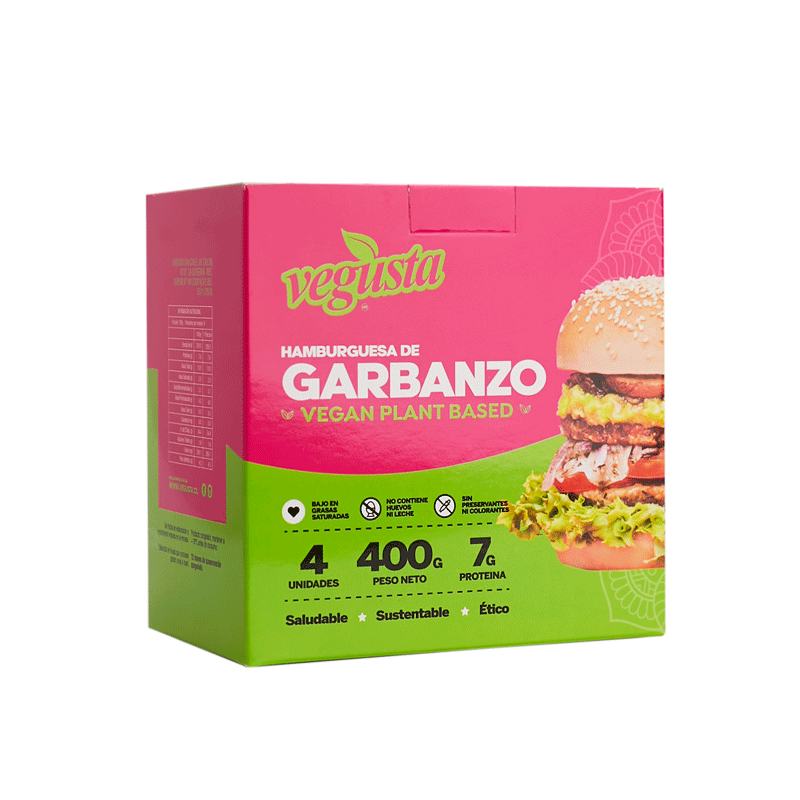 Hamburguesa garbanzo vegan Vegusta